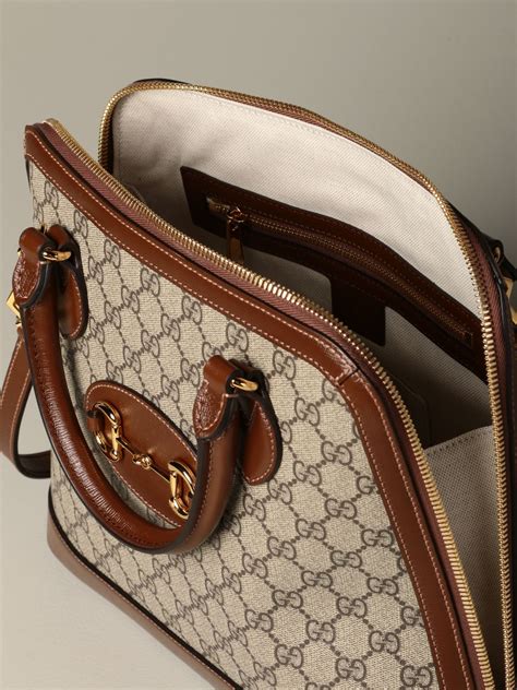 gucci borsa a mano marrone tela|Gucci borse da donna.